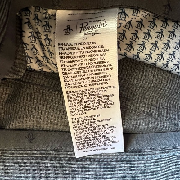 Original Penguin Men’s like new all over print shorts - Picture 2 of 3